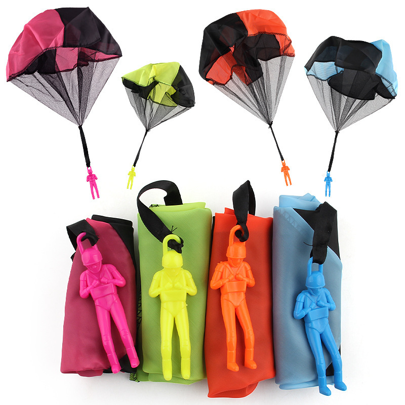 亚马逊电商儿童益智休闲玩具士兵手抛降落伞玩具高空袋装