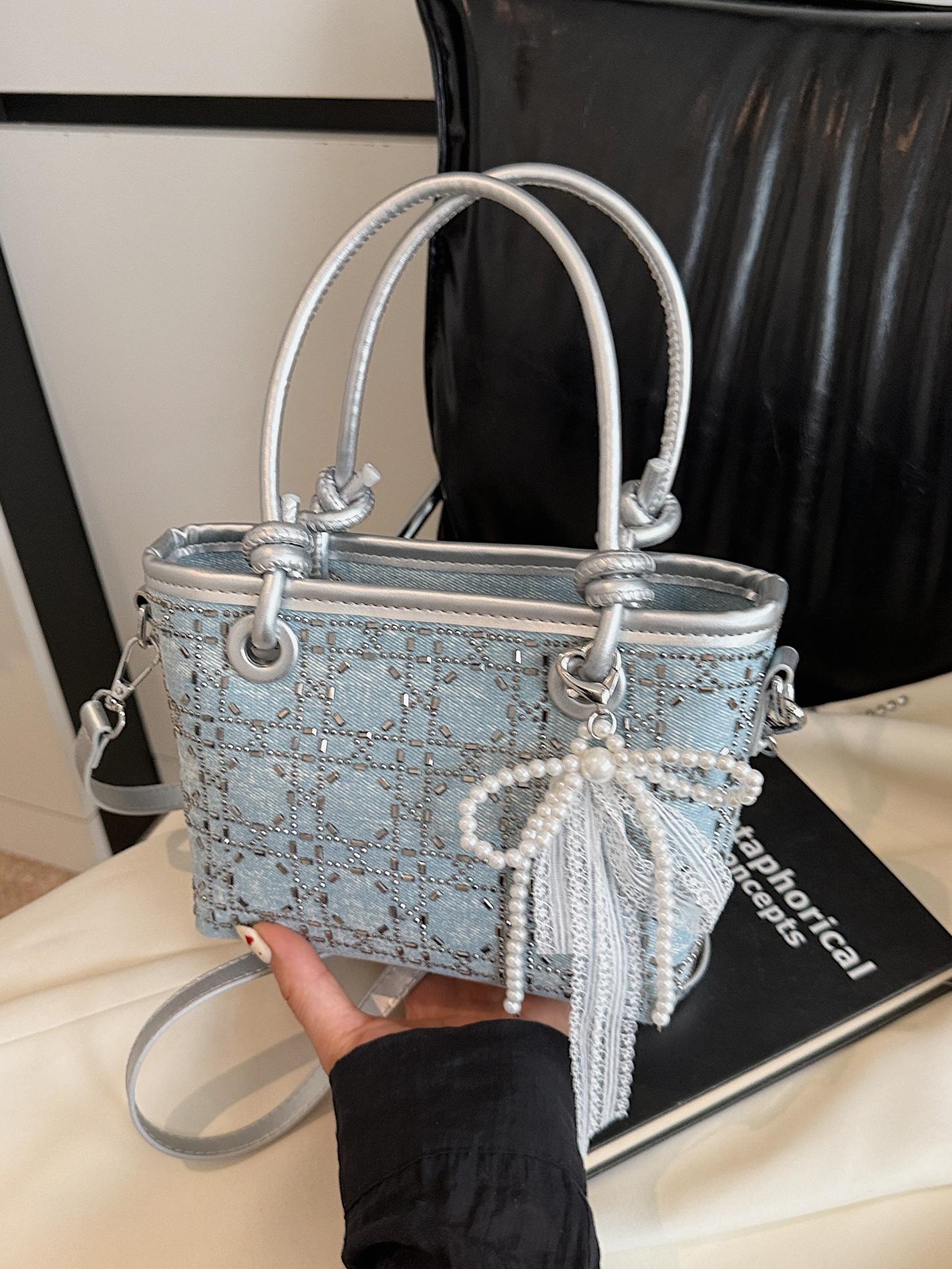 Transfronterizo coreano estilo extranjero simple bolso de cubo 2025 nuevo estilo de transporte de textura bolso de hombro de moda universal bolso de mano