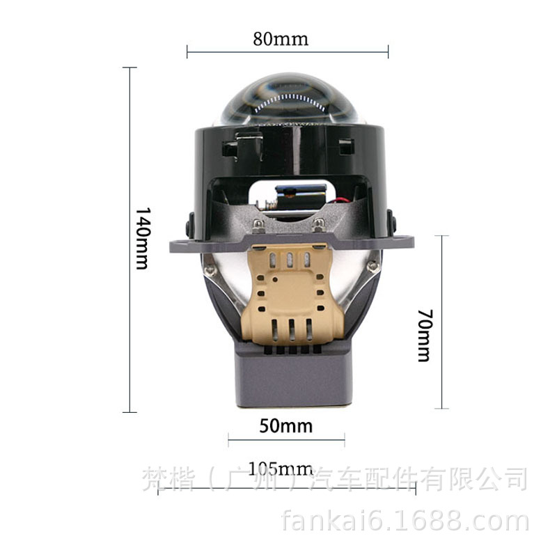 Faros LED de automóviles 3 pulgadas prisma TIR LED lente de doble luz super brillante de alta potencia lente universal
