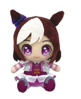 跨境新款Pretty Derby Tokai Teio Chibi Plush赛马娘毛绒玩具|undefined