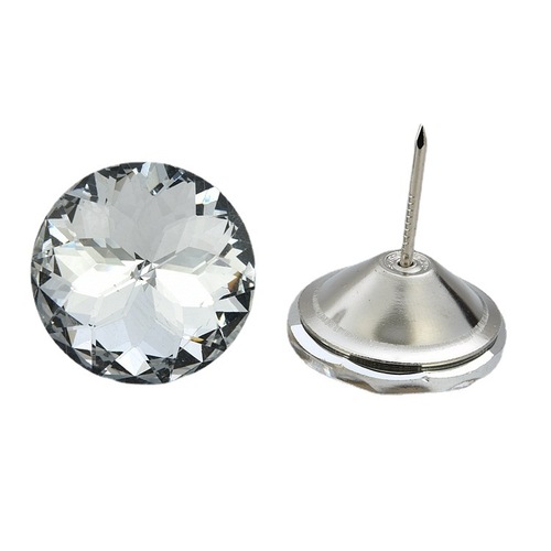 Manufacturer wholesale soft package crystal button background wall decorative button bedside glass button 10 elderly sofa button nail button