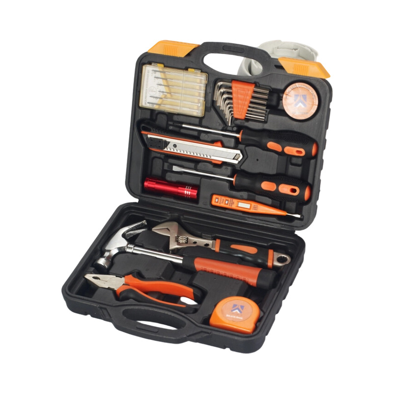 25件套五金工具箱套装车载家用老虎钳扳手螺丝刀组合工具套装