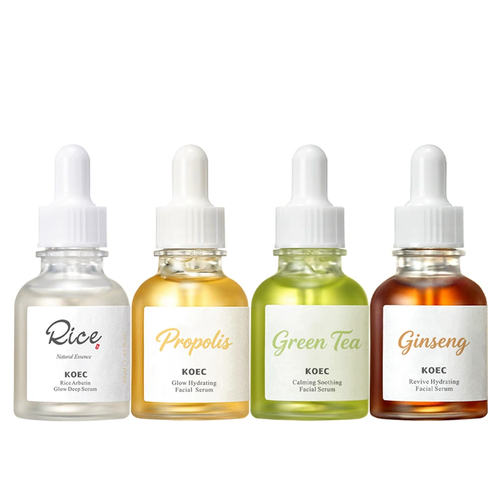 Оптовая продажа популярной корейской эссенции KOEC для лица, четыре цвета: рис/прополис/женьшень/зеленый чай, 30 г