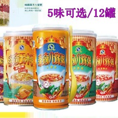 泰奇八宝粥红豆香沙味370g/12罐 紫薯味玉米原味优惠装大罐装整箱