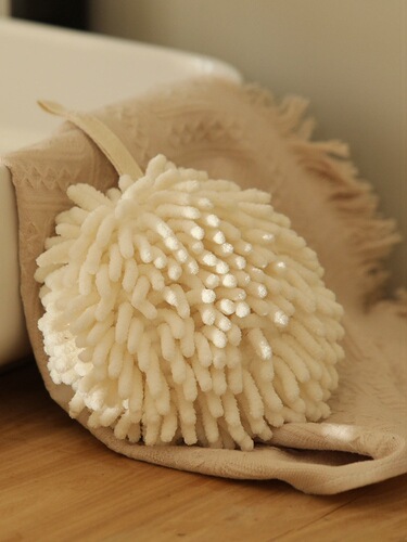 4TXN wholesale kitchen thickened hanging hand towel household bathroom water-absorbent quick-drying hand towel chenille dry