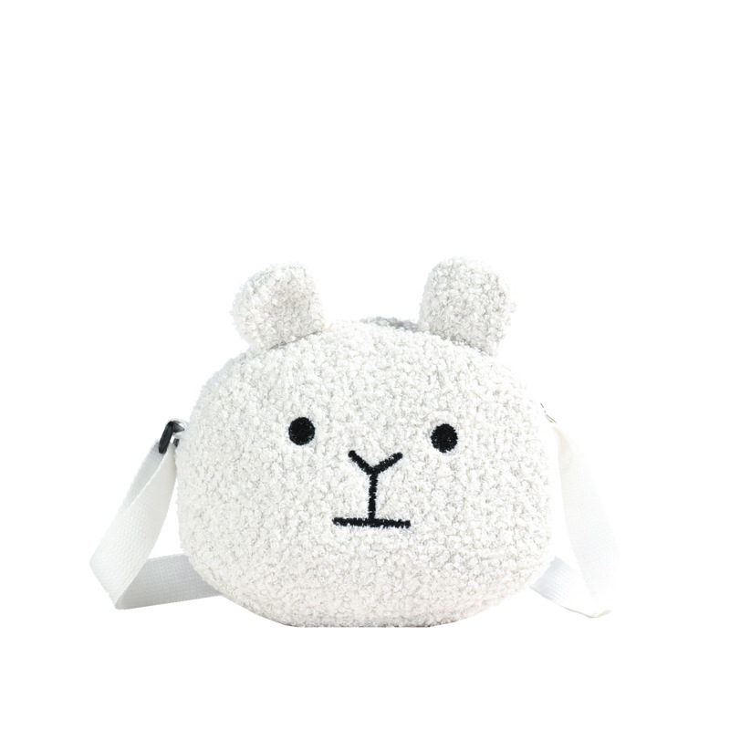 Hermosa y linda bolsa de hombro para niños y niñas, mini bolsa de cambio para bebés, perros, 2025 nuevo bolso de peluche para niños