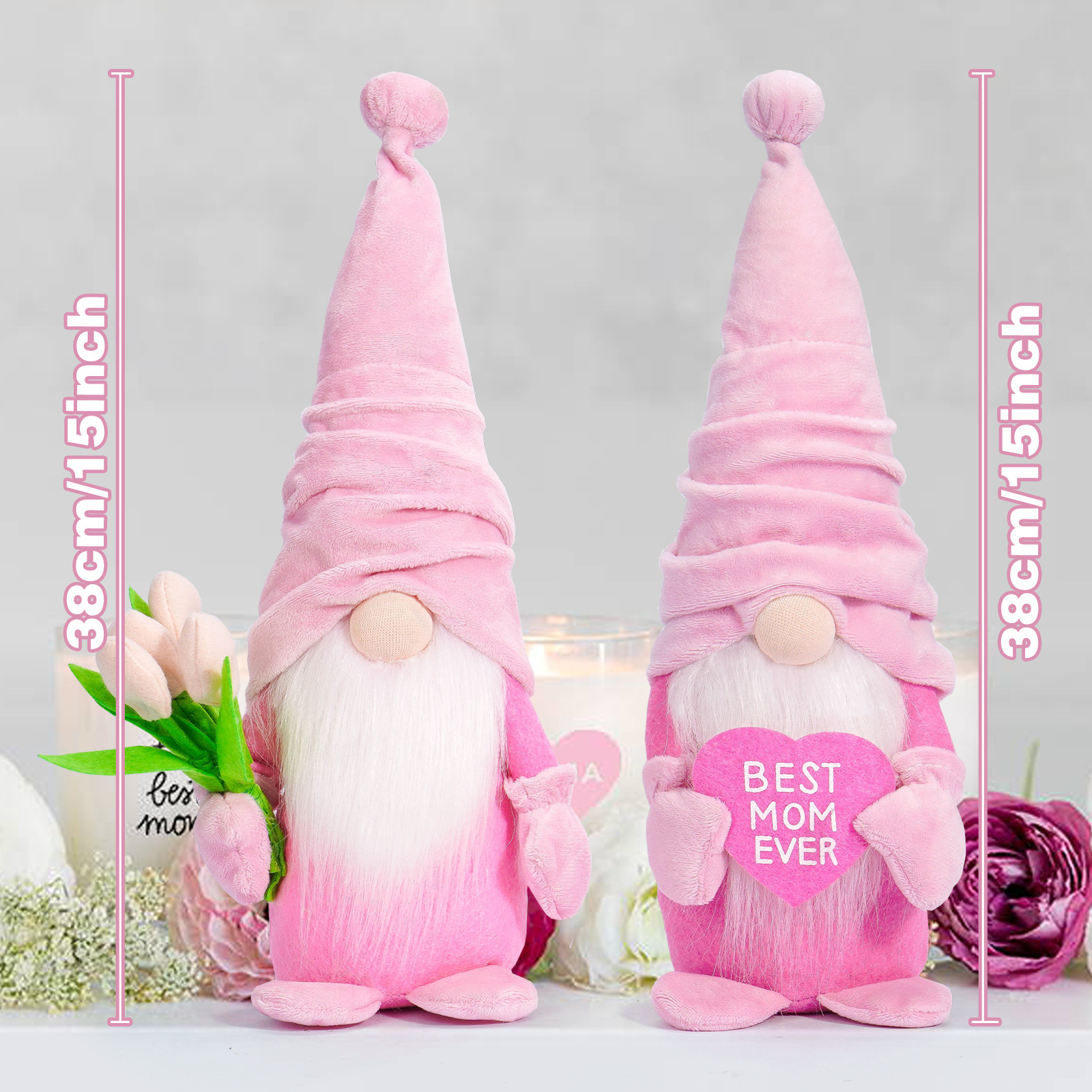 Día DE LA Madre sin rostro muñeca decoración Linda esencia Rudolf Tulip amor decoración regalo de vacaciones