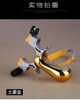 Slingshot with laser, lamp, resin, hair rope with flat rubber bands, 98 carat