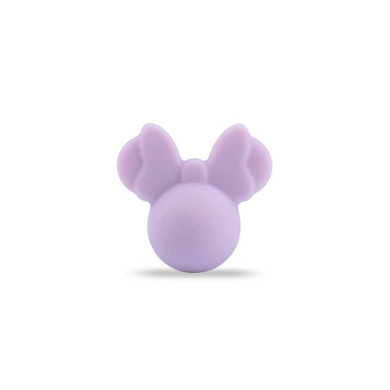 Amazon Comercio exterior nuevo bebé suministros de silicona Minnie teether perlas DIY collar pulsera accesorios la joyería