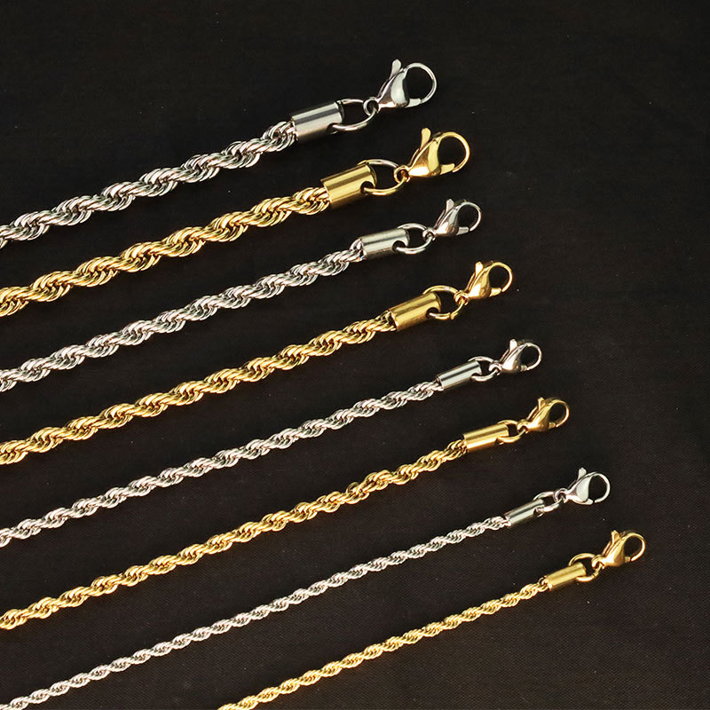 Plating Design Fashion Solid Color Stainless Steel Plating Necklace 1 Piece