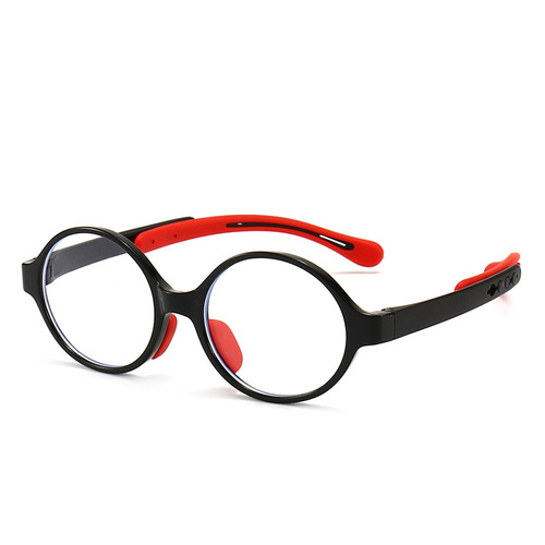 Wholesale Transparent Children's Silicone Eyeglass Frames for Myopia Correction, Student Glasses, Stylish Eyeglass Frames