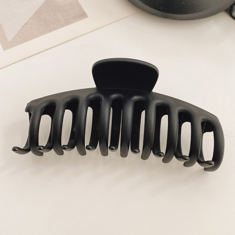 Pinza para el cabello en la parte posterior de la cabeza negra Clip de tiburón grande para mujer 2025 nuevo clip de agarre de sensación de alta calidad para el cabello, accesorio para el cabello, clip para la cabeza