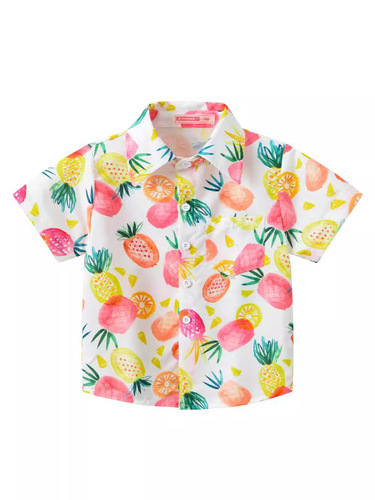 Summer Women's Children's Casual Fashion Multi-color Printed Thin Short-sleeve Shirts Wholesale
