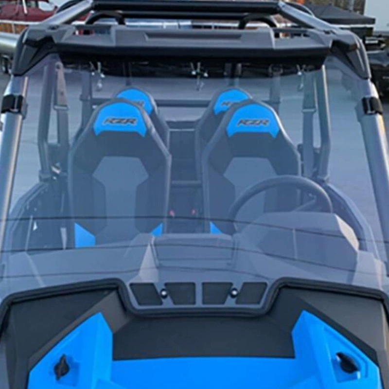 Off-road beach glass anti-static electric transparent plastic light panel