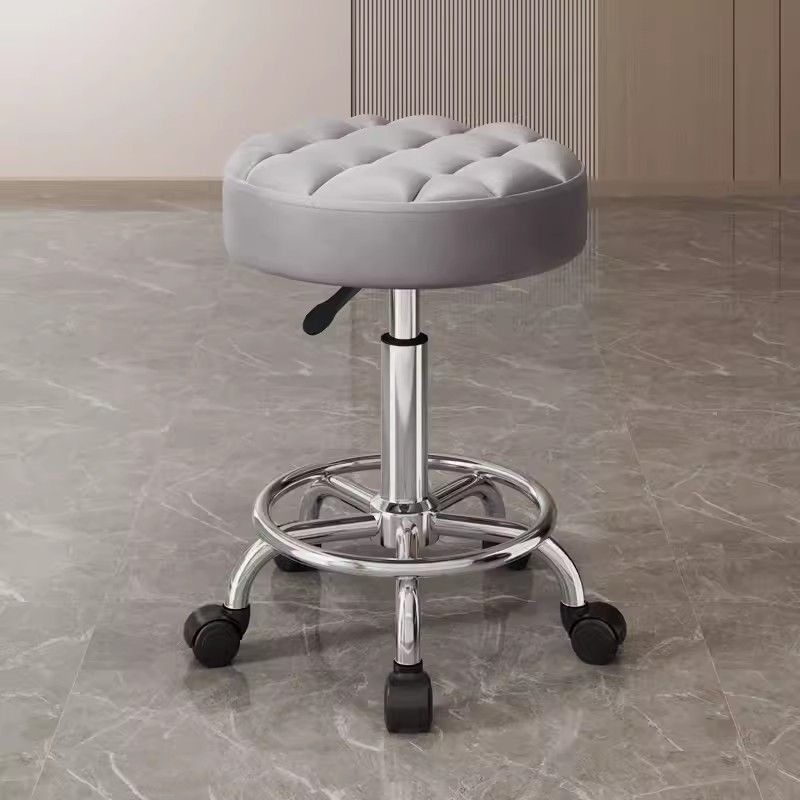 Taburete de belleza, polea de elevación rotativa, taburete de computadora, taburete de manicuría, taburete redondo, peluquería, silla giratoria, salón de peluquería especial