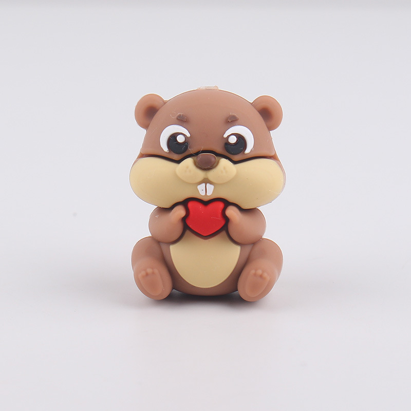 Nuevos productos para bebés de dibujos animados pequeña ardilla cuentas de mordedor bolígrafo de cuentas de bricolaje chupete molar para bebés cadena anti-caída