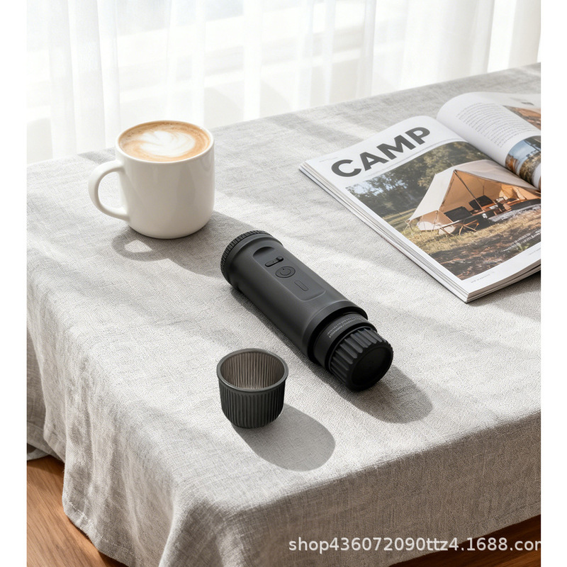 Portable Electric Capsule Coffee Machine, Mini Coffee Powder Capsule Universal Coffee Machine, Camping Travel Car Coffee Machine