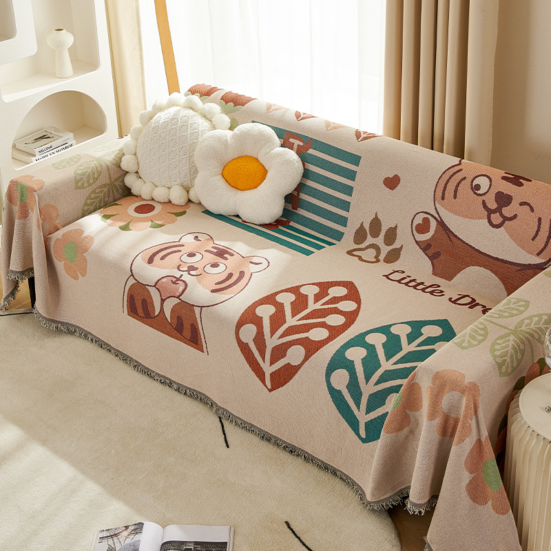 Four Seasons Toalla de sofá universal chenille anti-CAT cero antideslizante cubierta de tela multifuncional sofá ins estilo Toalla de espalda