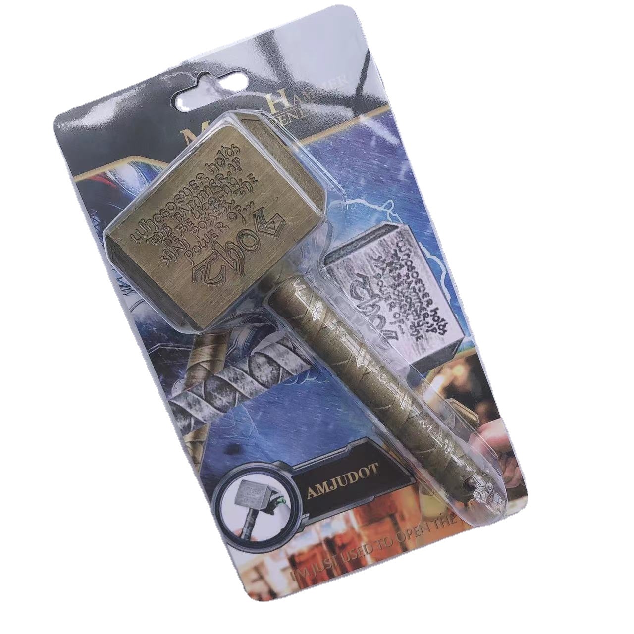 Nuevo embalaje de caja de color creativo Thor martillo abrebotellas personalidad martillo cerveza abrebotellas necesidades diarias