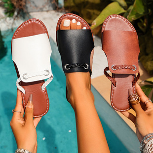 ���Q��aƽ����ЬŮ�⴩2026�ļ��¿���p��Ůʿ��Ь Slippers