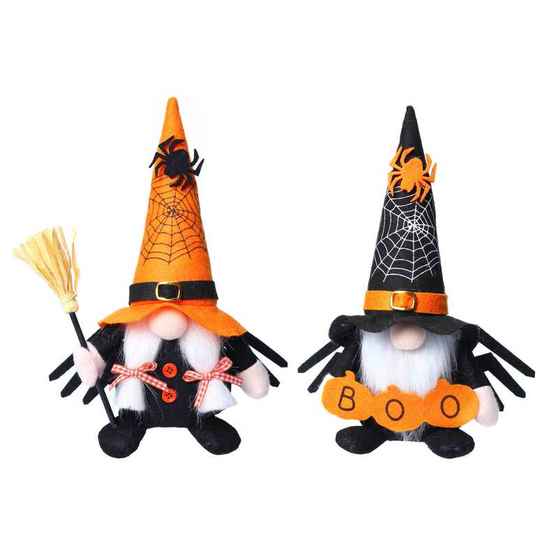 国境を越えた新製品ハロウィンクモ顔のない人形ノーム装飾装飾品かわいいルドルフ グロッグ人形卸売|undefined