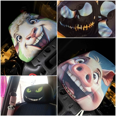 and Interesting Car Pillow Covers: Headrest
