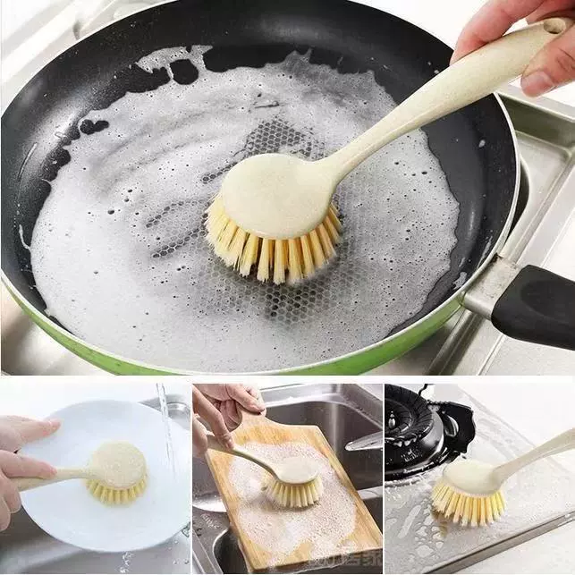 Щетка для горшка Обеззараживание Длинная ручка Щетка для мытья посуды Кухонные принадлежности Щетка для посудомоечной машины Бытовая щетка для мытья посуды Щетка для чистки раковины