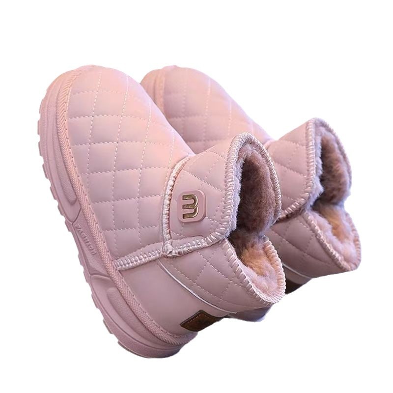 2025 botas de nieve de niñas de invierno nuevos niños engrosados impermeables botas de algodón para niños calentadores de algodón image 6