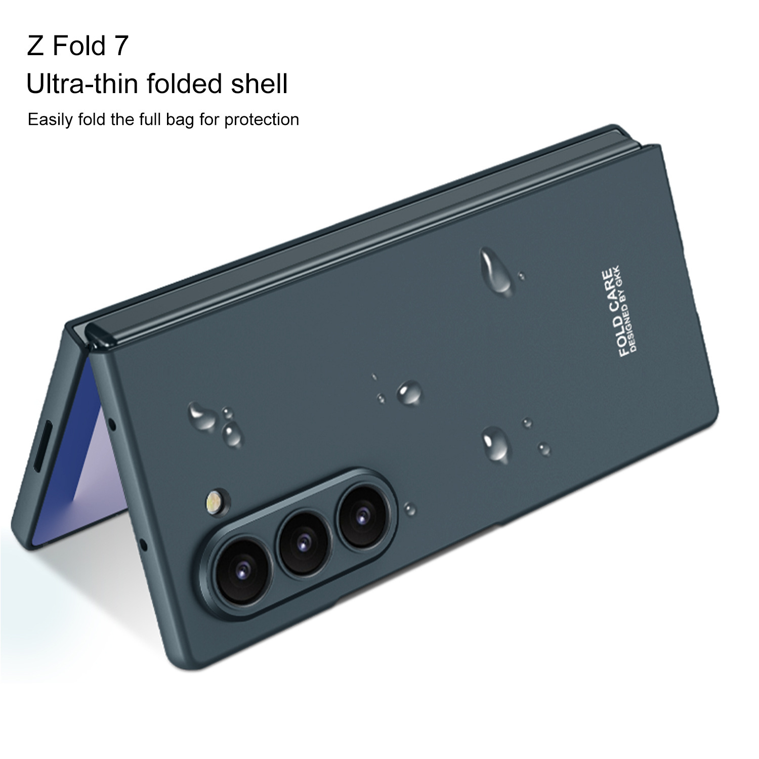 Geeignet für Samsung Handyhülle, faltbares Display, mattes Zfold7 Zweiteiler-Set, PC-ölbeschichtete, einfarbige Schutzhülle,_voghion.com