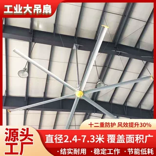 大型商超工业大吊扇 超市仓储降温吊扇 商场大空间循环大风扇