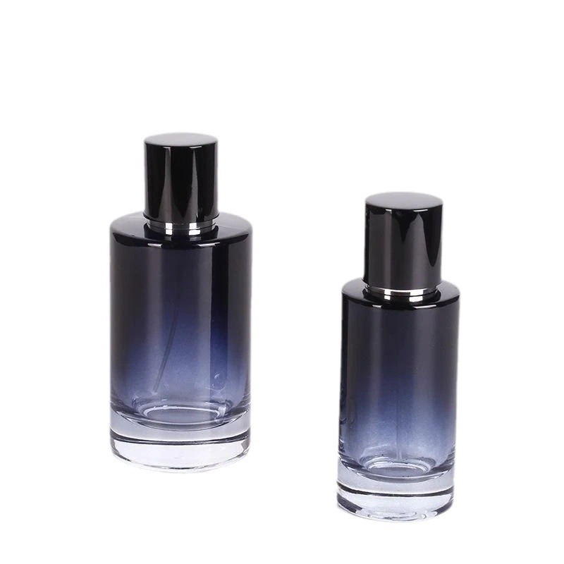 30ml50mlグラデーションカラーガラス香水瓶大ボトル交換詰め替えボトル化粧品スプレーボトルプレス空ボトル|undefined