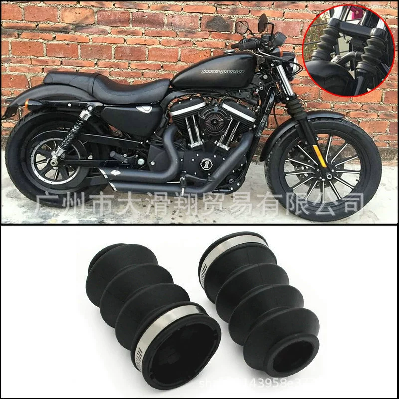 Применимо для Harley XL883 1200N x48 72 мягкая хвостовая вилка подвесная крышка передняя амортизация пылезащитная резиновая крышка