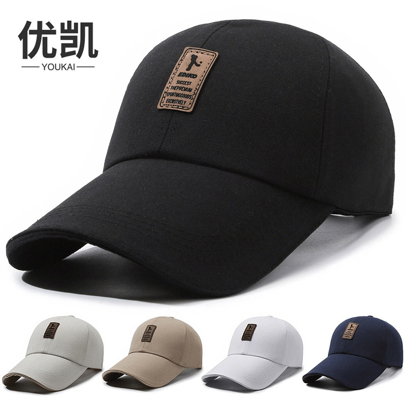 간단한 트렌드 캡 확장 된 테두리 인쇄 야구 모자 조커 야외 스포츠 선 스크린 차양 모자 대외 무역 도매