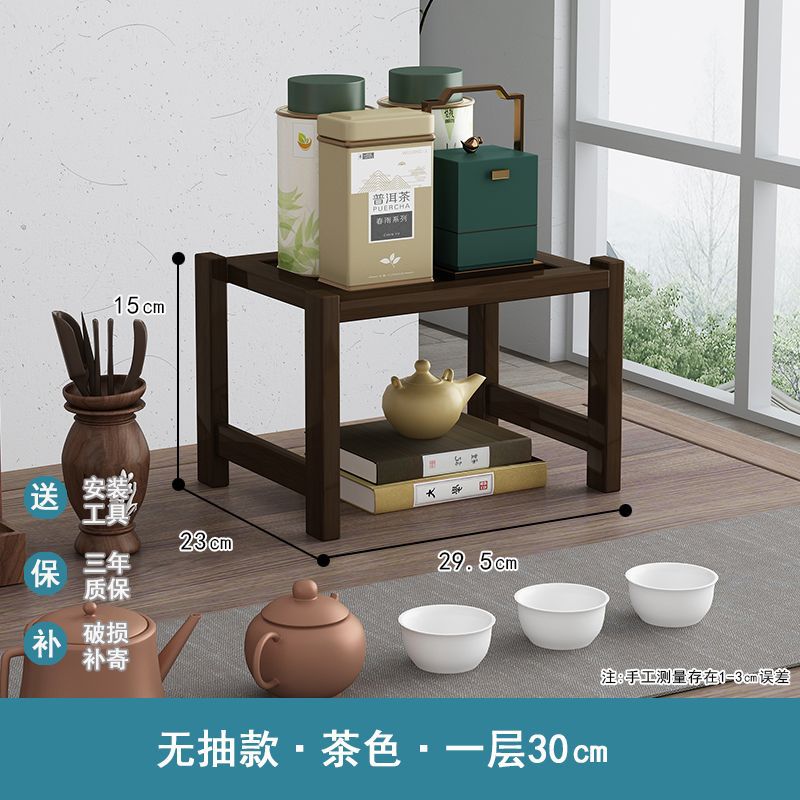 カップホルダーのコップ収納棚の台所のサイドキャビネットのテーブルのテーブルのテーブルの上のコップのコップの雑品の二重整理棚