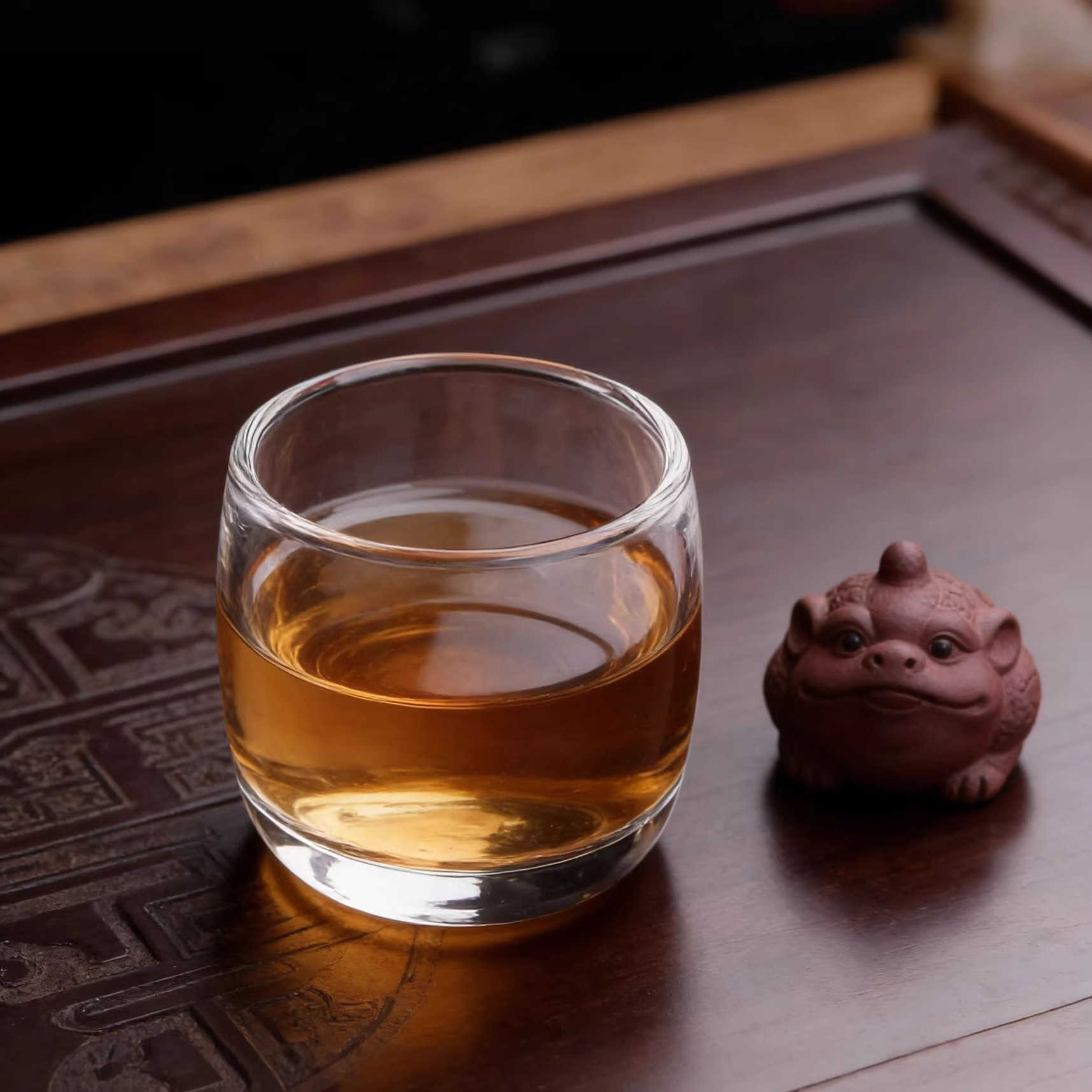Taza de vidrio transparente, taza de té, taza de cristal, taza de llave dedo hecha a mano, taza de vino de preservación de la salud china, taza especial para el hogar, resistencia al calor