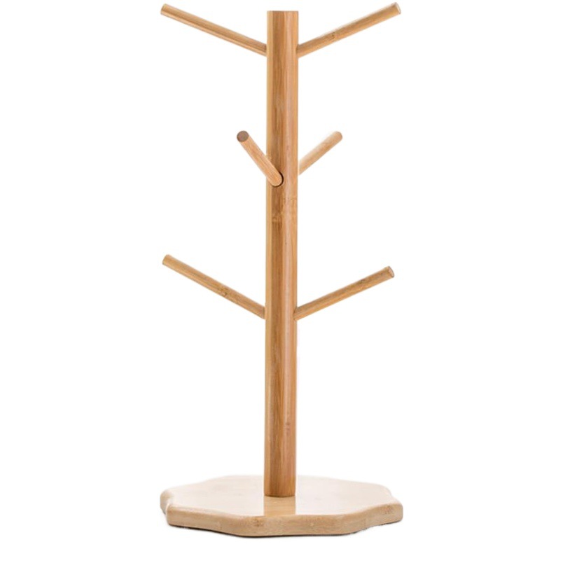 Set de Soporte para Copas y Tazas de Bambú, para Bar o Hogar