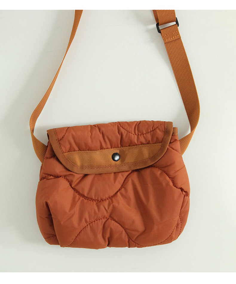 localmansion Nylon Small Wave Quilting Diamond-patterned Shoulder Crossbody Bag_voghion.com