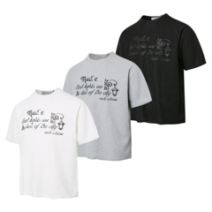 MADEEXTREMEアメリカンレトロストリートアルファベットプリント丸首カジュアルワッフル半袖tシャツboxy