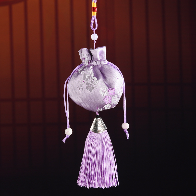 Guofeng 실크-우아한 보라색 (스파이스 가방 포함)