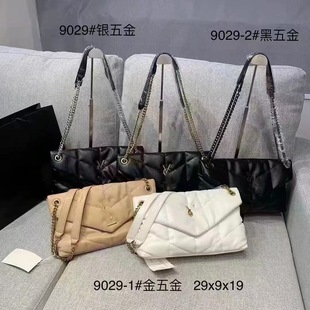 (Cross-border trading), capacious polyurethane shoulder bag on chain, chain bag, high-quality style