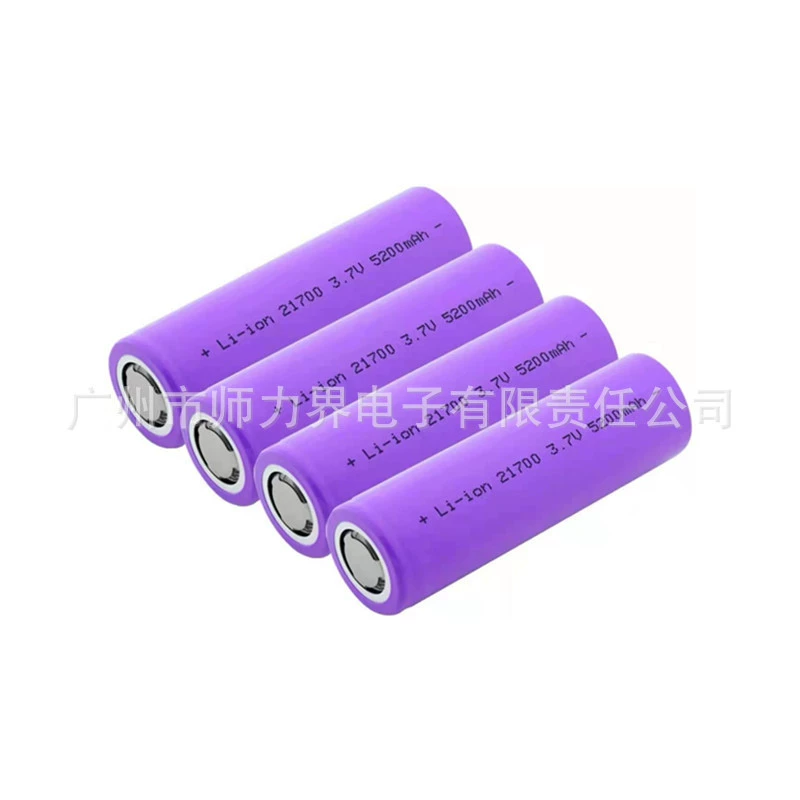 21700 литиевый аккумулятор 5200mAh 3.7V большой емкости для электромобиля, rechargeable аккумулятор с никелевой платой/разъем