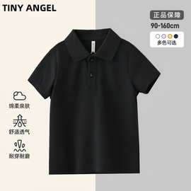 俄罗斯ozon儿童校服polo衫短袖夏装中大童翻领班服T恤衬衫领上衣