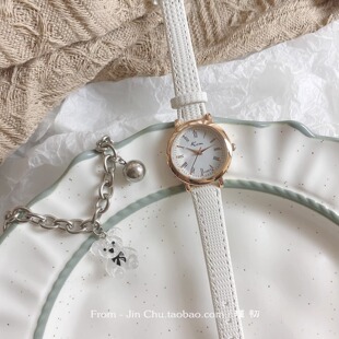 Watch Female Student Summer Ins Style Small Fresh and Simple Elegant Junior Senior high school Niche Design Women's Belt Wristwatch