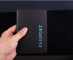 Passport holder set: European and American-style passport cover, ticket folder, wholesale international trade, brown rat-embossed PU leather, Korean design