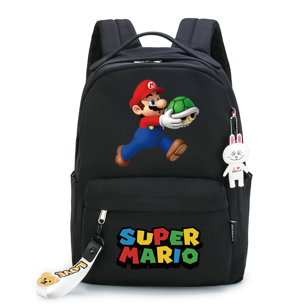 MOCHILA - PEQUENO PIRATA - 13 / Popular game peripherals elementary and middle school students' schoolbags rabbit pendant large capacity backpack travel bag (single piece)