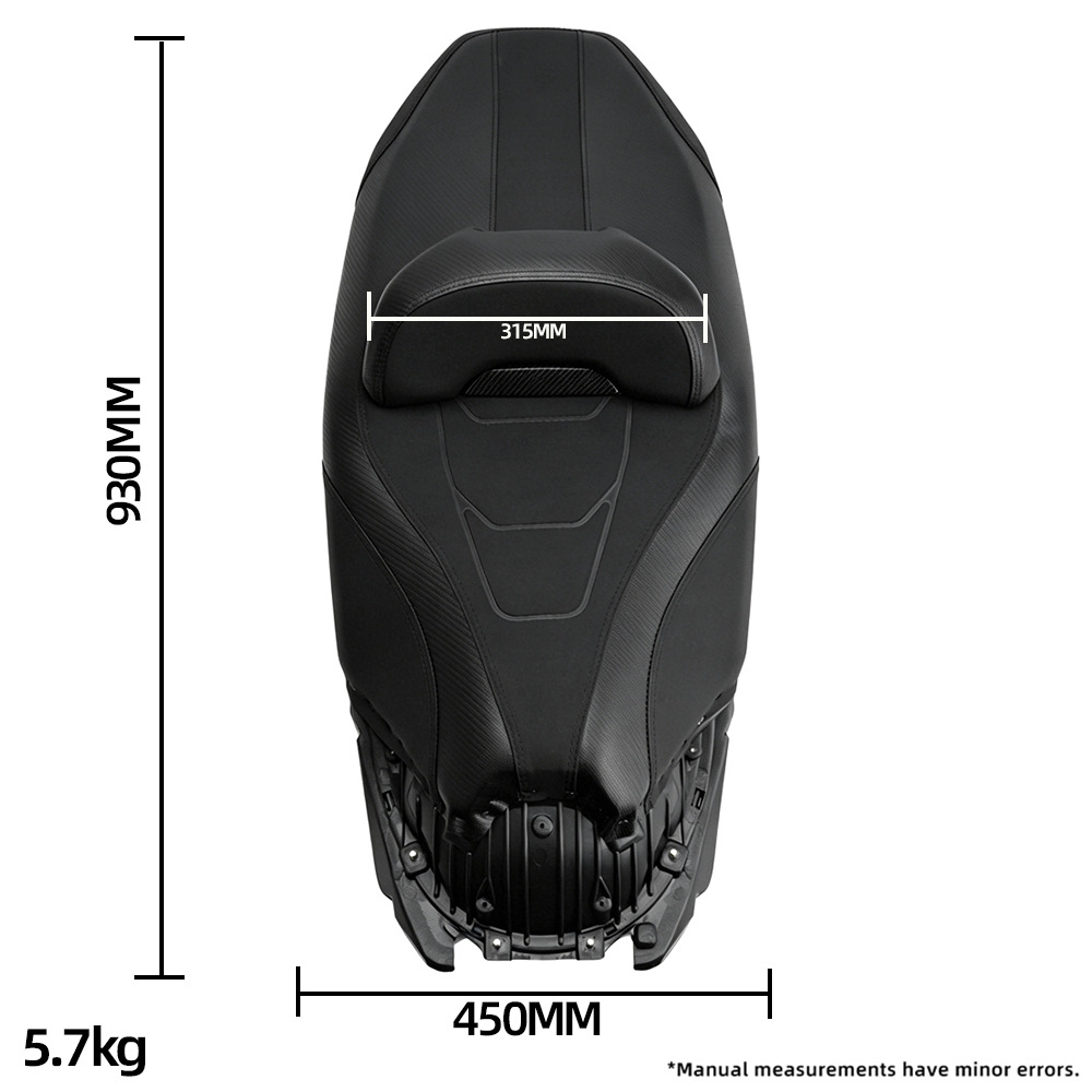 Suitable for 25 Models of Honda Adv350 Modified Seat Cushion Assembly with Lumbar Support, Comfortable and Waterproof Motorcycle Seat Cushion