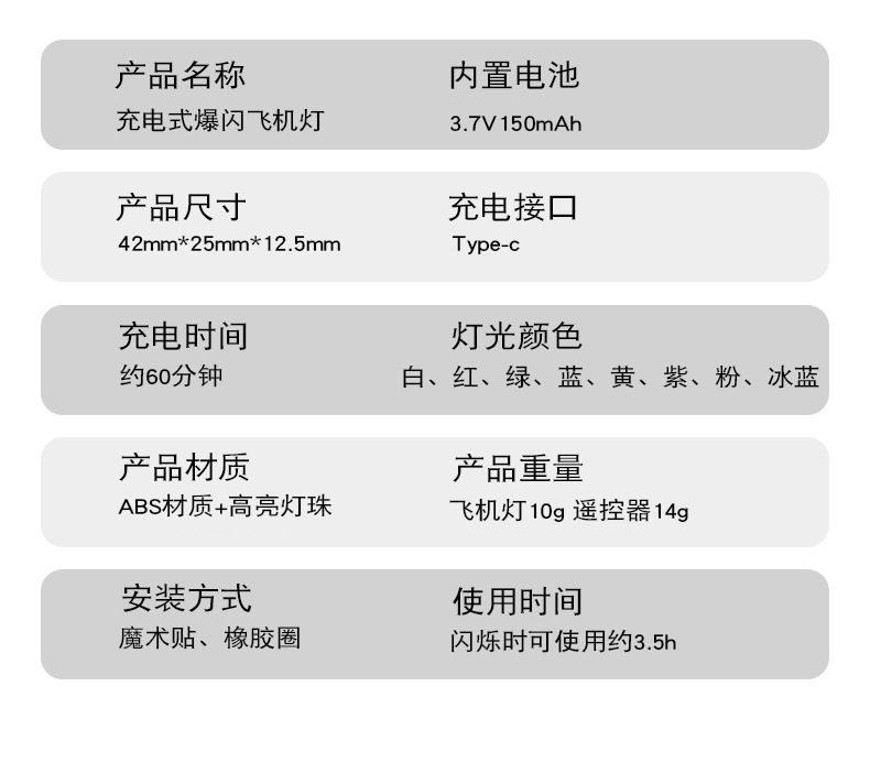 Colorful remote control electric vehicle aircraft lamp motorcycle car non-wired flash lamp cruise modified strobe pilot lamp
