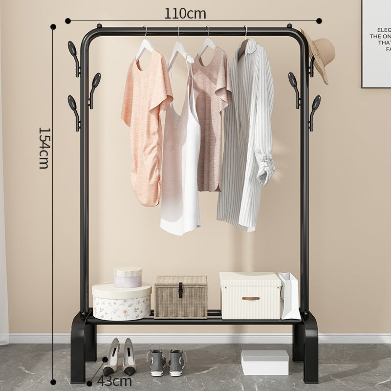 Black 110cm arched band hat rack