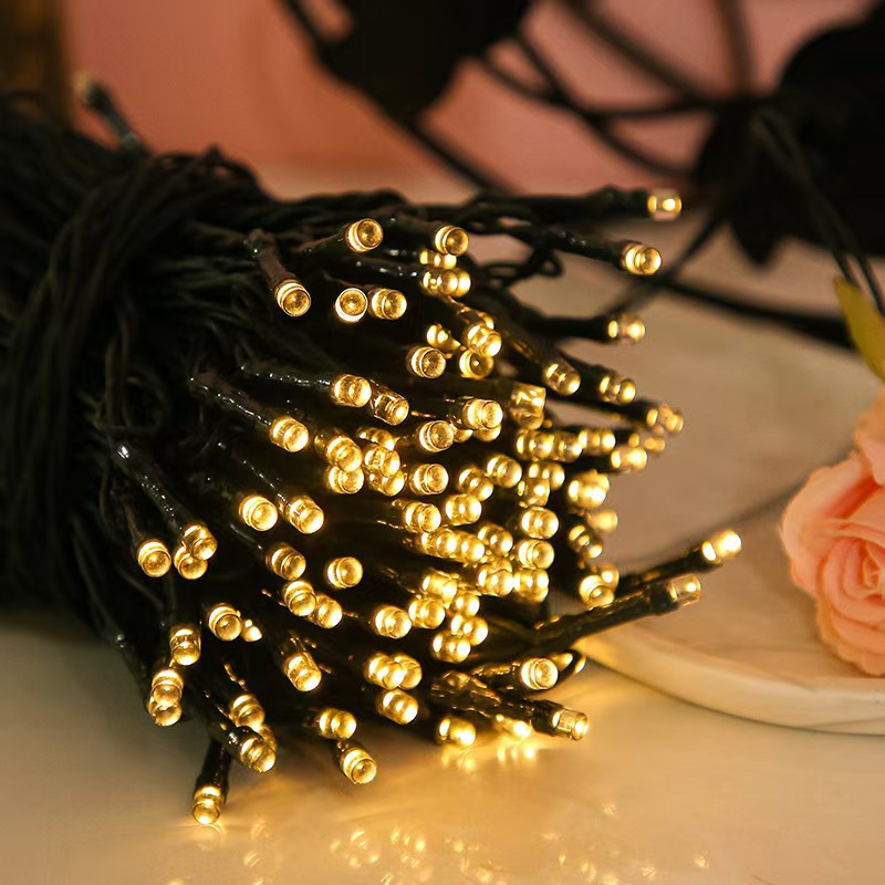 Fabricantes al por mayor de cadenas de lámparas solares de navidad lámpara de decoración de bodas ingeniería al aire libre iluminación diseño de la habitación lámpara de color