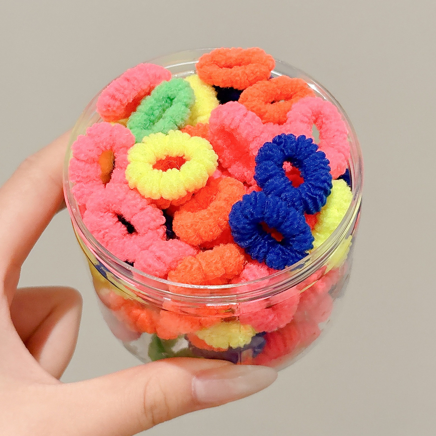 Anillo para el cabello de los niños, banda de goma de alta elasticidad, cabello trenzado, no daña el cabello, cuerda para atar al bebé, red neta 2025 nueva funda de cuero de cuerda para el cabello